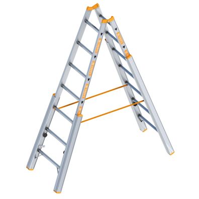 Layher Topic 1061 Treppenstehleiter 2x7 Sprossen