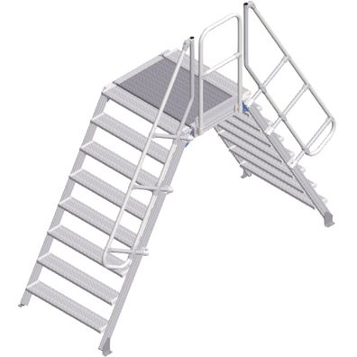 Zarges Überstieg 60EUR 1000mm Stufenbreite 8 Stufen