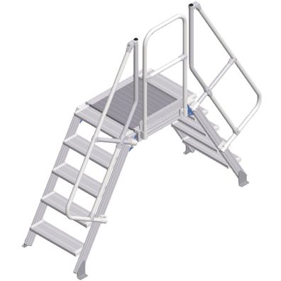 Zarges Überstieg 60EUR 600mm Stufenbreite 5 Stufen
