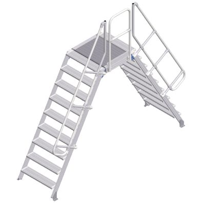 Zarges Überstieg 60EUR 800mm Stufenbreite 9 Stufen