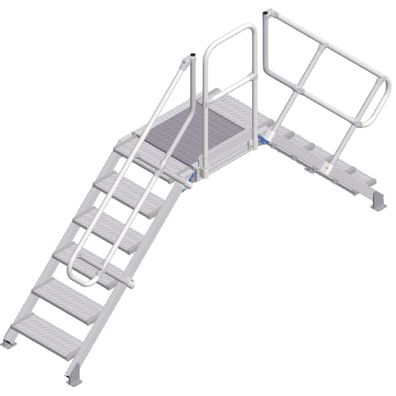 Zarges Überstieg 45EUR 600mm Stufenbreite 6 Stufen