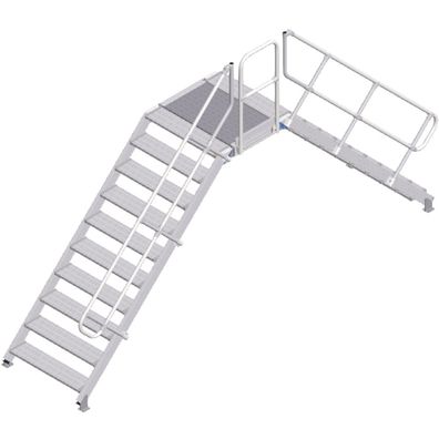 Zarges Überstieg 45EUR 1000mm Stufenbreite 10 Stufen