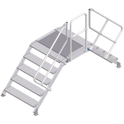 Zarges Überstieg 45EUR 1000mm Stufenbreite 5 Stufen