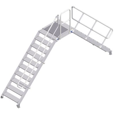 Zarges Überstieg 45EUR 800mm Stufenbreite 10 Stufen