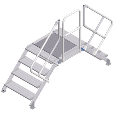 Zarges Überstieg 45EUR 800mm Stufenbreite 4 Stufen