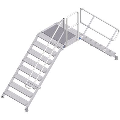 Zarges Überstieg 45EUR 1000mm Stufenbreite 8 Stufen