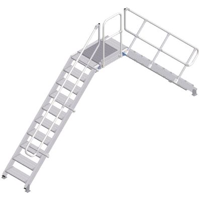 Zarges Überstieg 45EUR 600mm Stufenbreite 10 Stufen