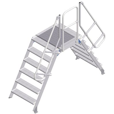 Zarges Überstieg 60EUR 800mm Stufenbreite 6 Stufen