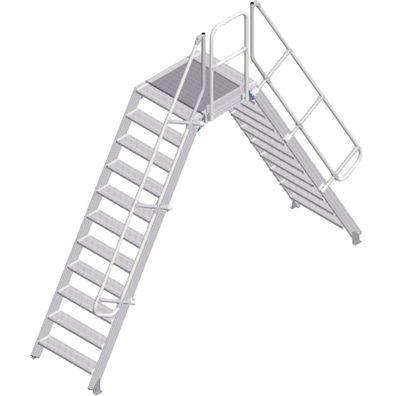 Zarges Überstieg 60EUR 800mm Stufenbreite 11 Stufen