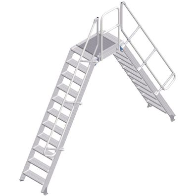 Zarges Überstieg 60EUR 600mm Stufenbreite 11 Stufen
