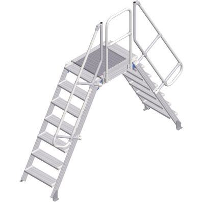Zarges Überstieg 60EUR 600mm Stufenbreite 7 Stufen
