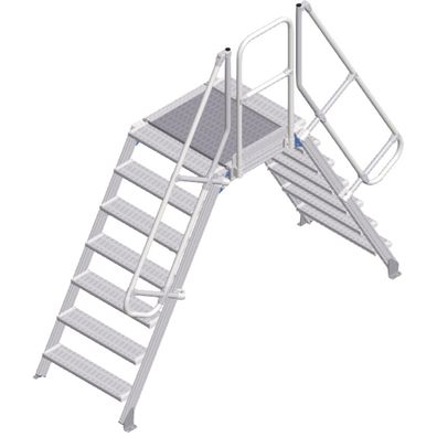 Zarges Überstieg 60EUR 800mm Stufenbreite 7 Stufen