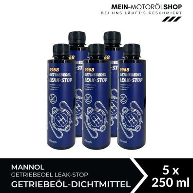 Mannol Getriebeoel Leak-Stop Getriebeöl-Dichtmittel 5x250 ML