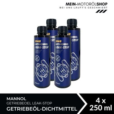Mannol Getriebeoel Leak-Stop Getriebeöl-Dichtmittel 4x250 ML
