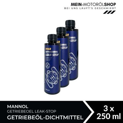 Mannol Getriebeoel Leak-Stop Getriebeöl-Dichtmittel 3x250 ML