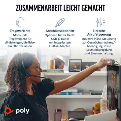 Poly HP Poly Blackwire 3210 - Blackwire 3200 Series