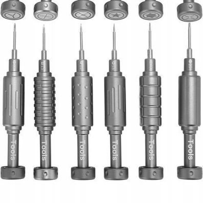 Rosfix Set Präzisionsschraubendreher Magnetisch – 6-tlg | Aluminium-Griff