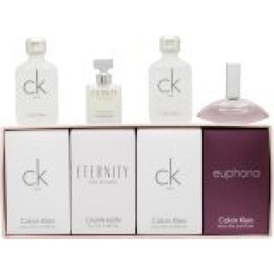Ladies Mini Set Gift Set: 2 x CK One EDT 10ml + Eternity 5ml + Euphoria 4ml