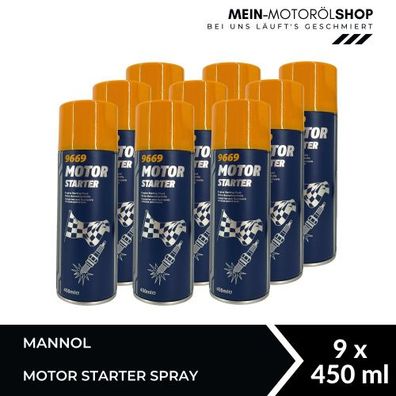 Mannol Motor Starter Spray 9x450 ML
