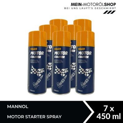 Mannol Motor Starter Spray 7x450 ML