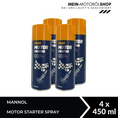 Mannol Motor Starter Spray 4x450 ML