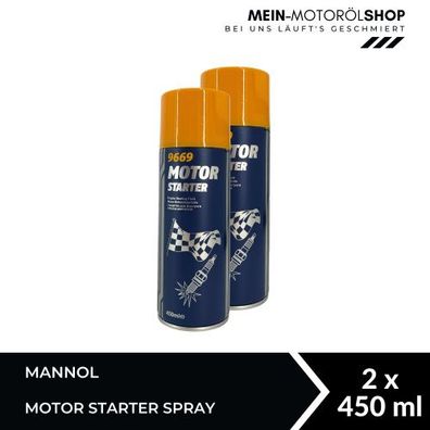 Mannol Motor Starter Spray 2x450 ML