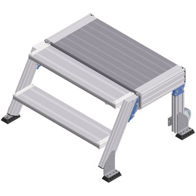 Zarges Treppenpodest 60EUR 800mm Stufenbreite 2 Stufen