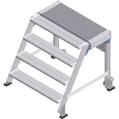 Zarges Treppenpodest 60EUR 1000mm Stufenbreite 4 Stufen