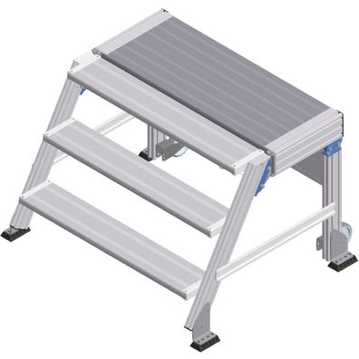 Zarges Treppenpodest 60EUR 1000mm Stufenbreite 3 Stufen