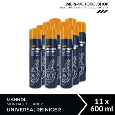 Mannol Montage Cleaner / Bremsenreiniger / Universalreiniger 11x600 ML