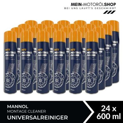 Mannol Montage Cleaner / Bremsenreiniger / Universalreiniger 24x600 ML