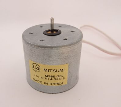 Mitsumi Motor M38E-3SC R14-529 8 Capstan Antrieb Tape Deck Cassette 12V DC NOS