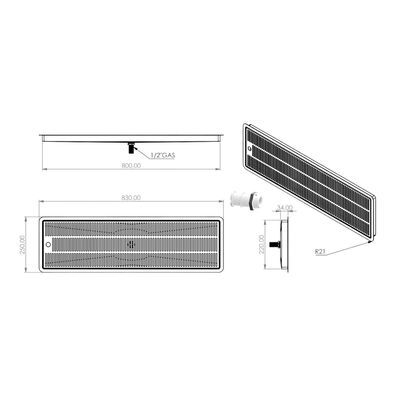 BieTal® Tropfschale Tropfkasten Edelstahl Lochplatte Einlassen Einbau & Ablauf