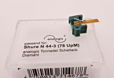 analogis N 44-3 Schellack Nadel 78 UpM für Shure M44 M55 / N 44 / N 55 NEU OVP
