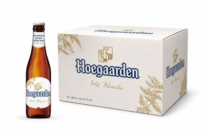 Hoegaarden Wit Blanche 24 x 0,25 L - Witbier aus Belgien mit 4,9% Vol