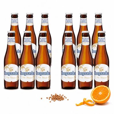 Hoegaarden Wit Blanche 12 x 0,25L - Witbier aus Belgien mit 4,9% Vol