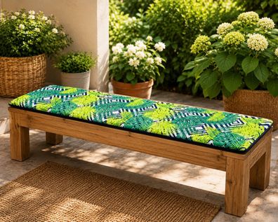 Best For Garden Bankauflage mit weicher Polsterung, abnehmbar und rutschfest fixiert