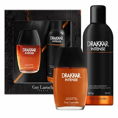 Set : Drakkar Noir Intense EdP For Men 100ml + Drakkar Noir Intense Body Spray 200ml