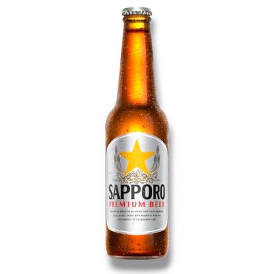 Sapporo - Premium Bier aus Japan mit 4,7% Alc. 24 x 0,33l