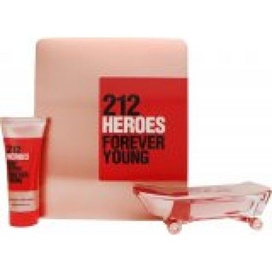 Carolina Herrera 212 Heroes Forever Young Geschenkset 80ml EDP + 100ml Körperlotion