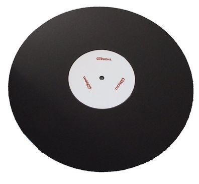 Thorens Tellermatte Acryl 298mm 3,5mm schwarz Label-Vertiefung NOS
