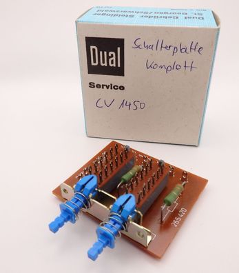 Original Dual 269199 Schalterplatte komplett f. CV 1450 Verstärker Switch Board