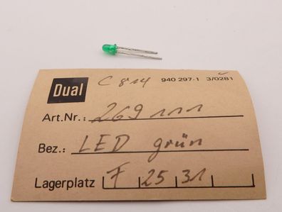 Dual 269111 LED TLG 102 grün Anzeige (4er Set) C814 C828 Kassettendeck NOS