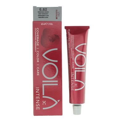 Intercosmo, Voila 3C Intense, permanente Haarfarbe, 6,62 Hellburgunderrot, 60 ml