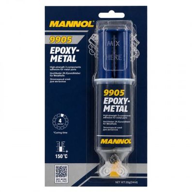 Mannol Epoxi-Metall Zweikomponentenklebstoff 24 ML