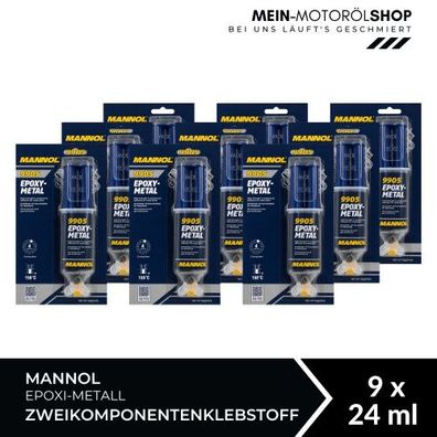 Mannol Epoxi-Metall Zweikomponentenklebstoff 9x24 ML