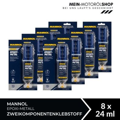 Mannol Epoxi-Metall Zweikomponentenklebstoff 8x24 ML
