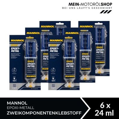Mannol Epoxi-Metall Zweikomponentenklebstoff 6x24 ML