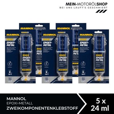 Mannol Epoxi-Metall Zweikomponentenklebstoff 5x24 ML