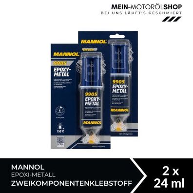 Mannol Epoxi-Metall Zweikomponentenklebstoff 2x24 ML